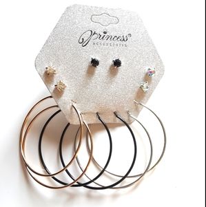 Princess Accessories Studs And Hoop Earrings